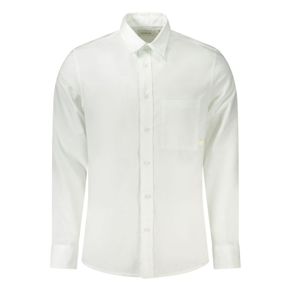 White Cotton Shirt Calvin Klein