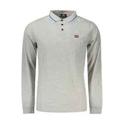 Gray Cotton Polo Shirt Norway 1963