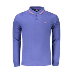 Blue Cotton Polo Shirt Norway 1963