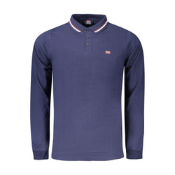 Blue Cotton Polo Shirt Norway 1963