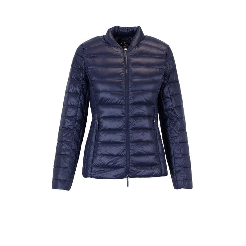 Blue Polyester Jackets & Coat Armani Exchange