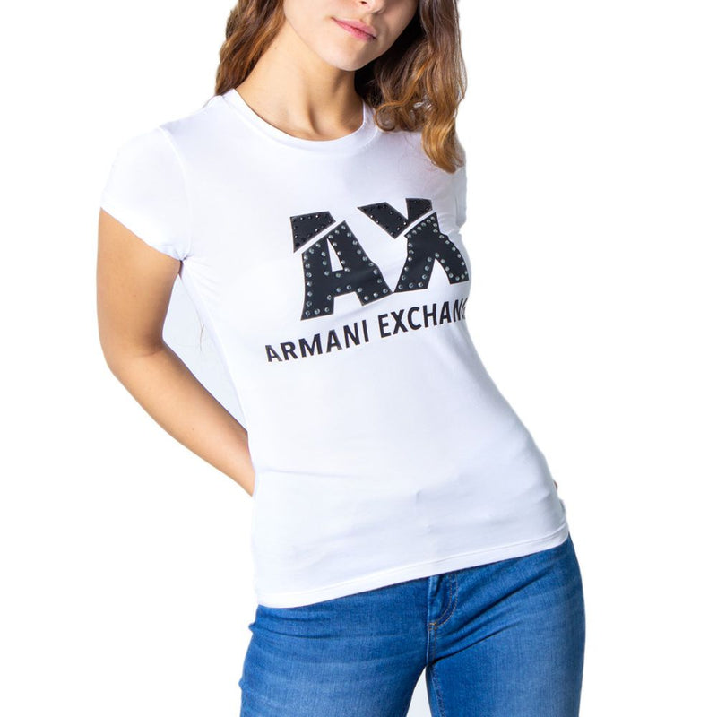 White Cotton Tops & T-Shirt Armani Exchange