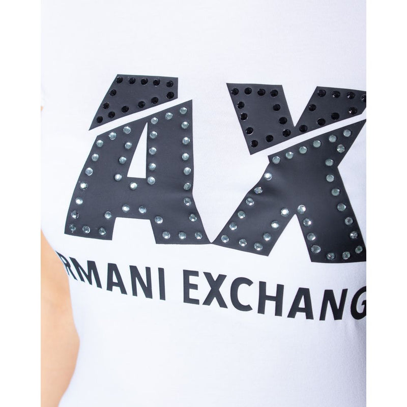 White Cotton Tops & T-Shirt Armani Exchange