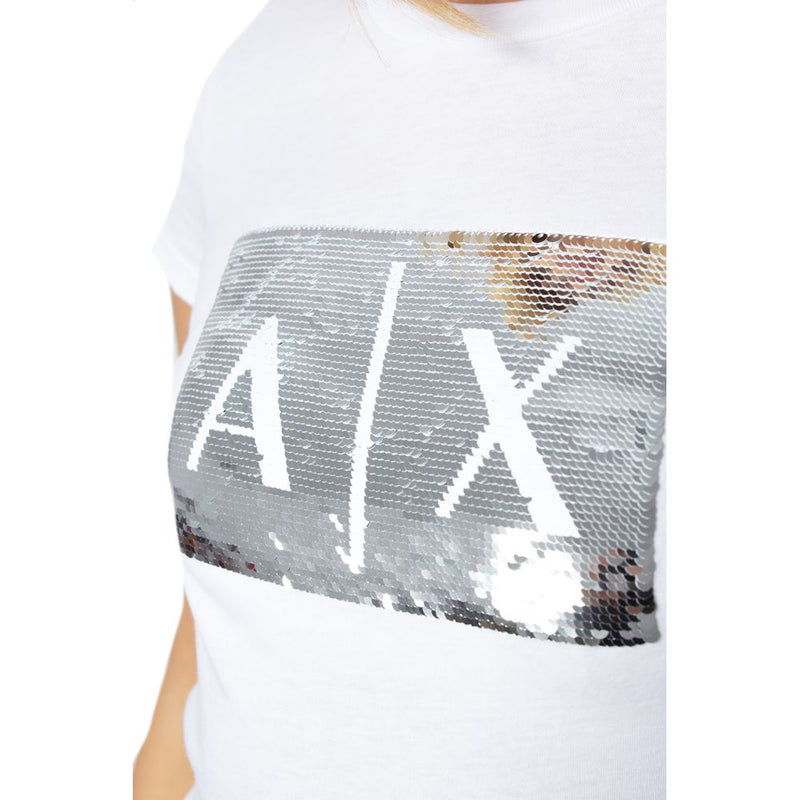 White Cotton Tops & T-Shirt Armani Exchange