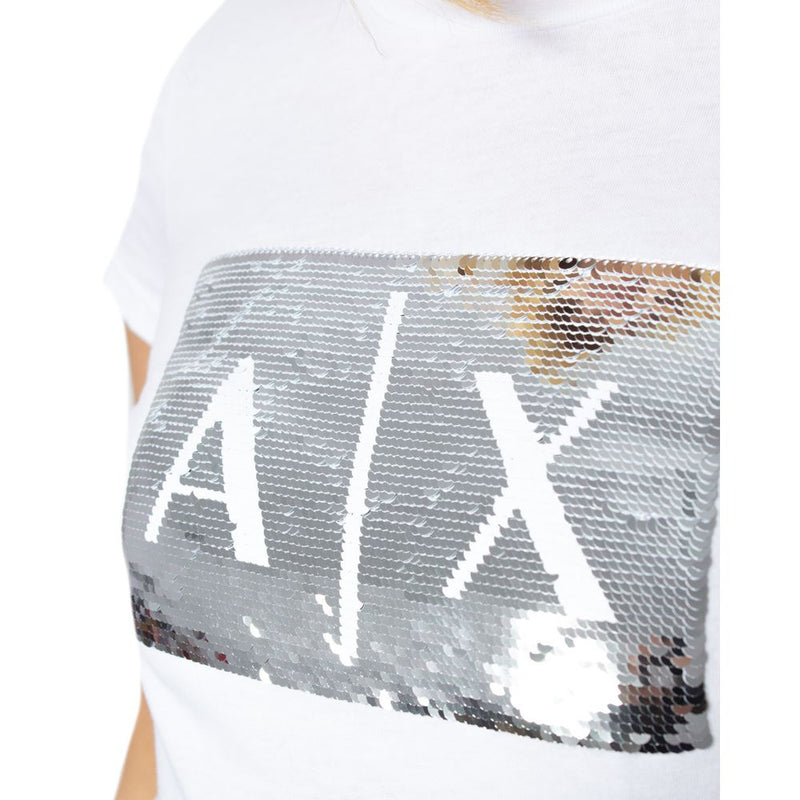 White Cotton Tops & T-Shirt Armani Exchange