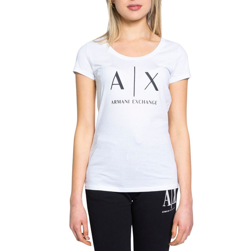 White Cotton Tops & T-Shirt Armani Exchange