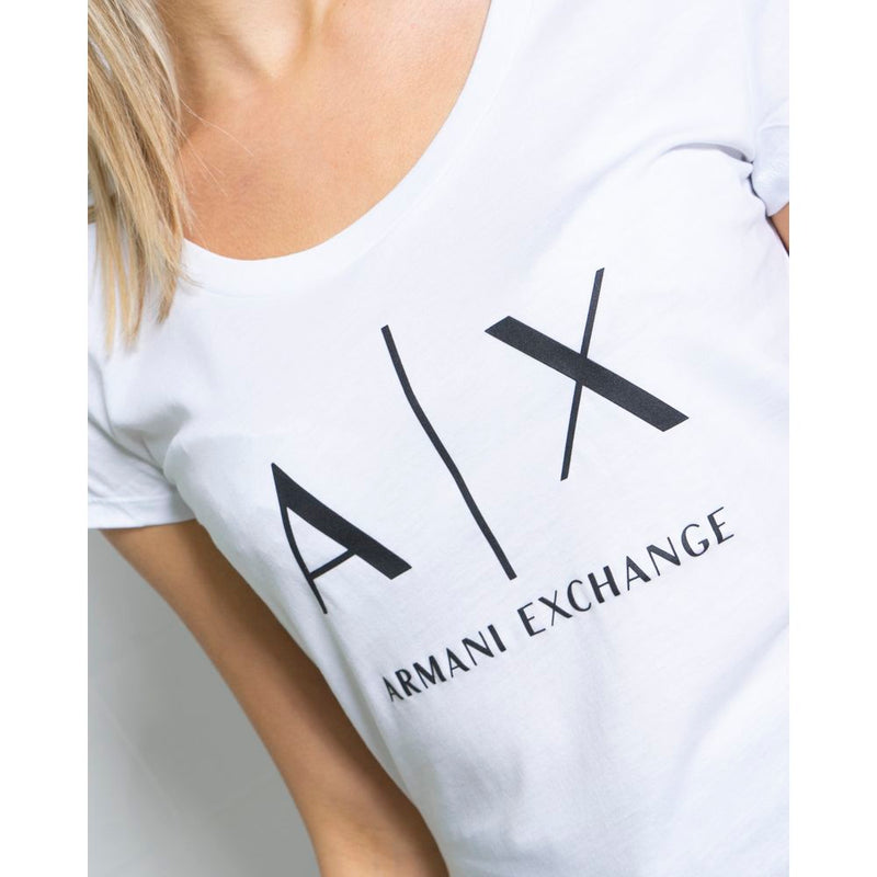 White Cotton Tops & T-Shirt Armani Exchange