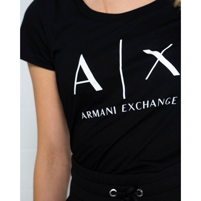 Black Cotton Tops & T-Shirt Armani Exchange