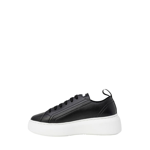 Black Synthetic Leather Sneaker Armani Exchange