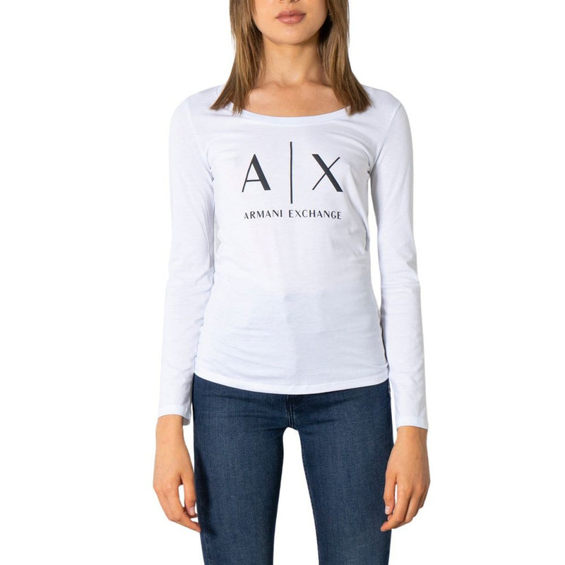 White Cotton Tops & T-Shirt Armani Exchange