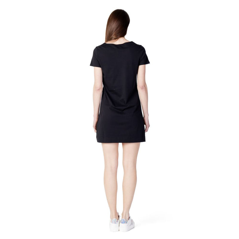 Black Cotton Dress Love Moschino