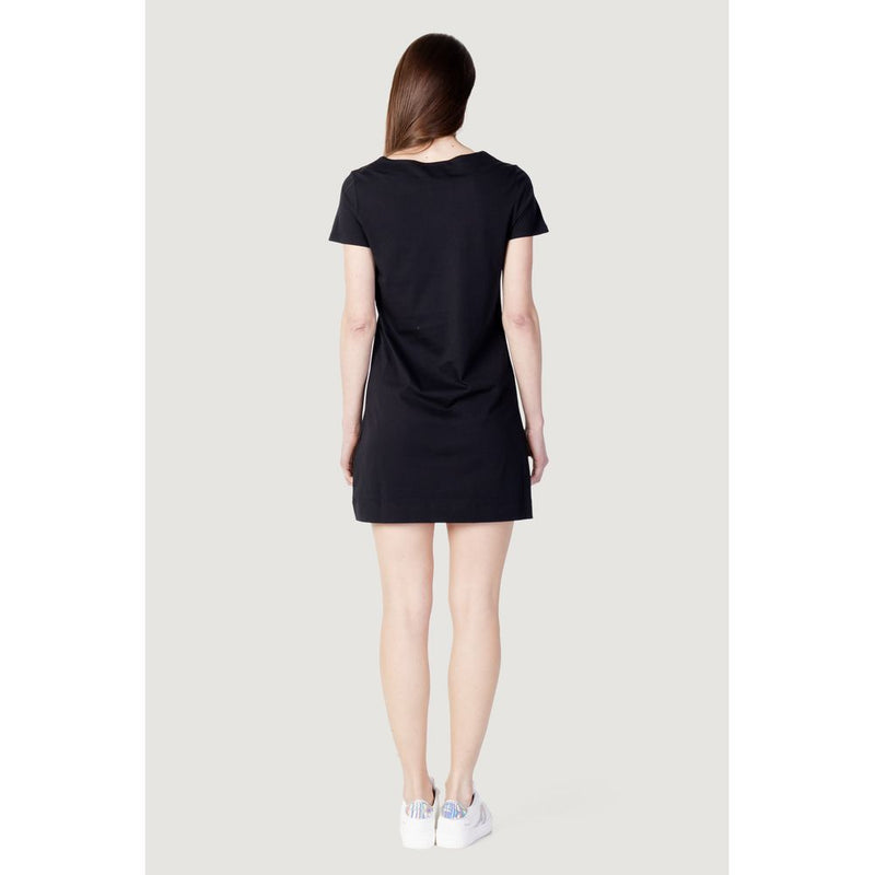 Black Cotton Dress Love Moschino