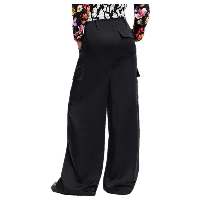 Black Viscose Jeans & Pant Desigual