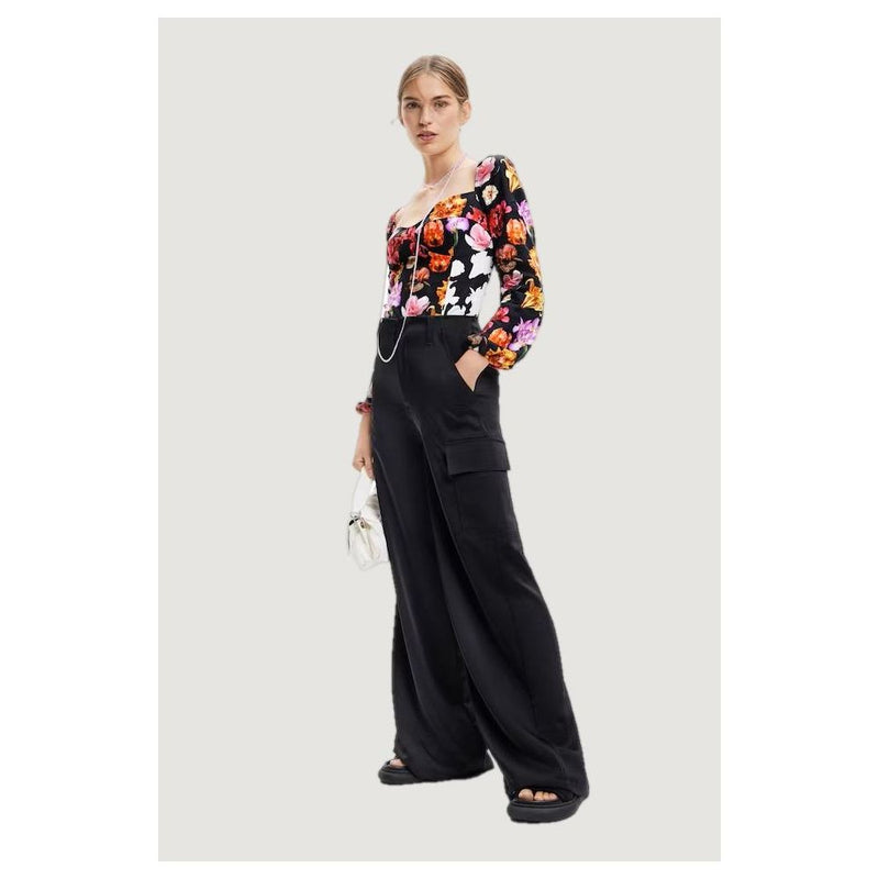 Black Viscose Jeans & Pant Desigual