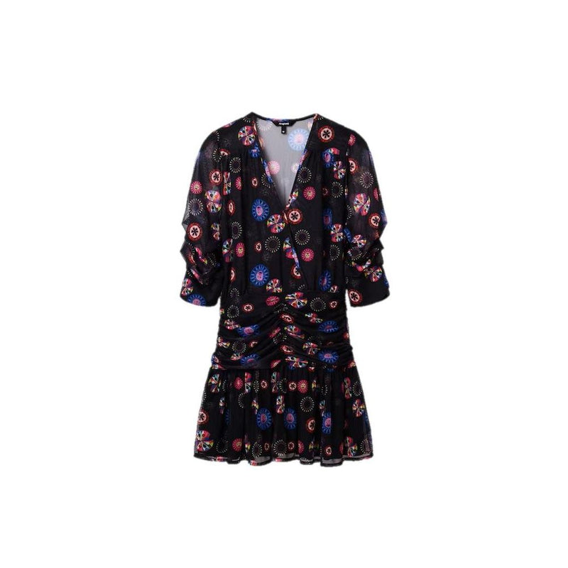 Black Polyester Dress Desigual