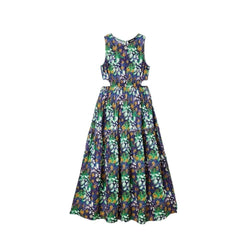 Blue Viscose Dress Desigual