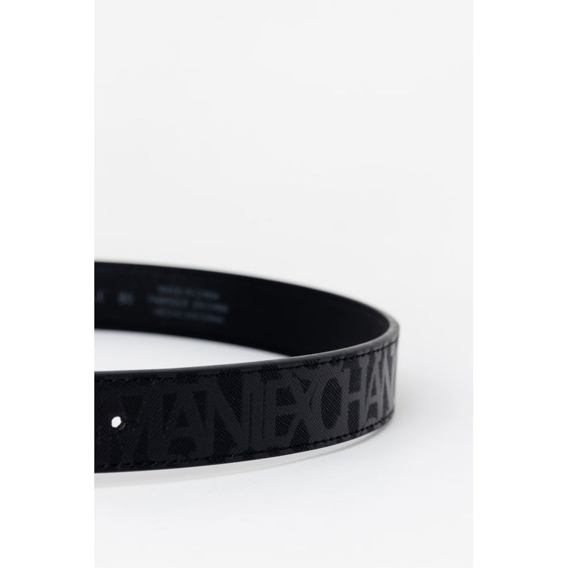 Black Polyester Belt Armani Exchange