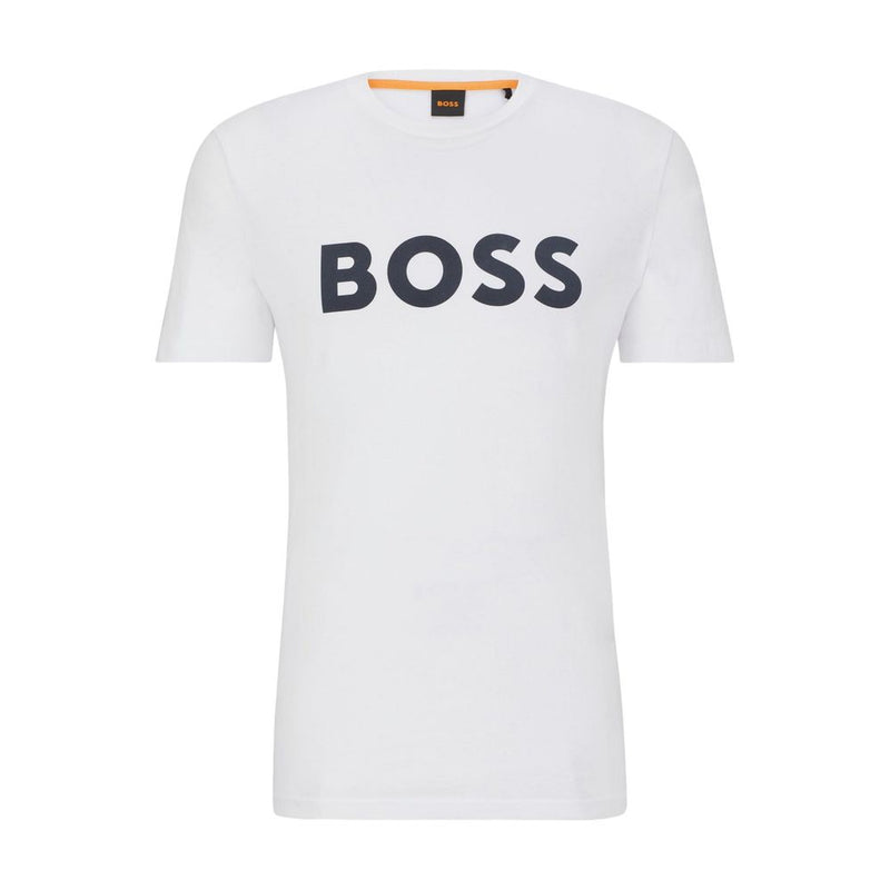 White Cotton T-Shirt Hugo Boss