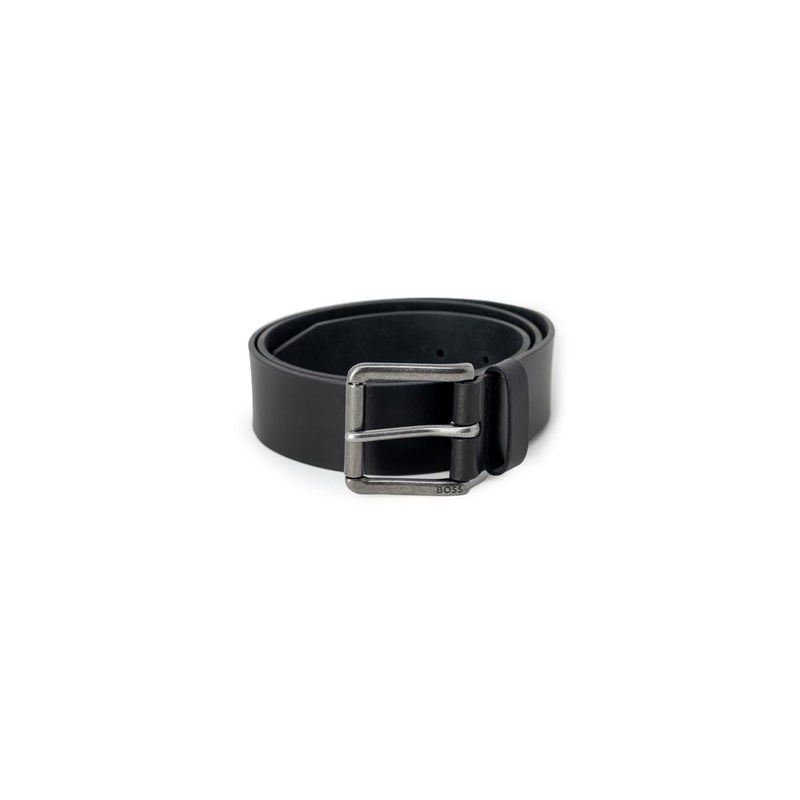 Black Leather Belt Hugo Boss