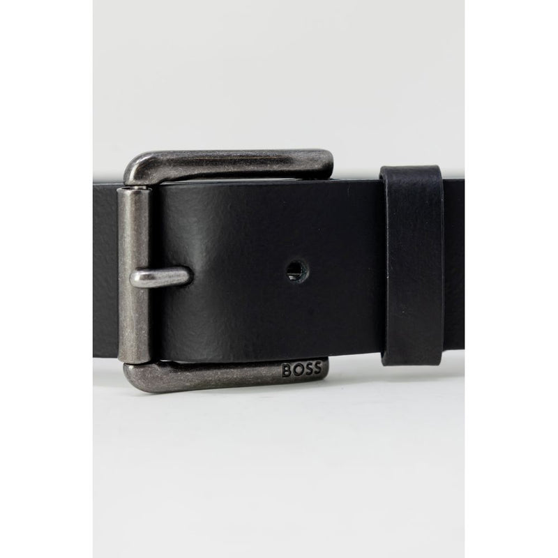 Black Leather Belt Hugo Boss