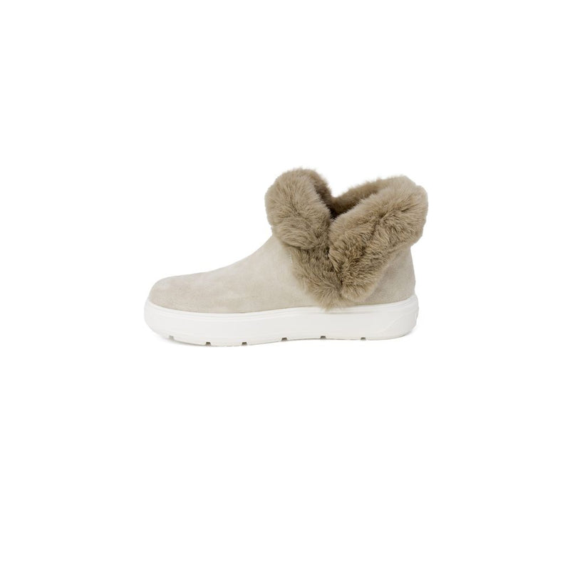 Beige Leather Sneaker Love Moschino