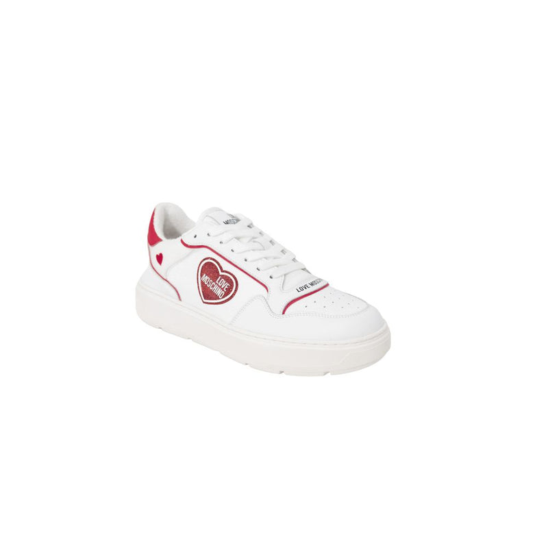 Red Polyethylene Sneaker Love Moschino