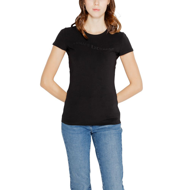 Black Cotton Tops & T-Shirt Armani Exchange