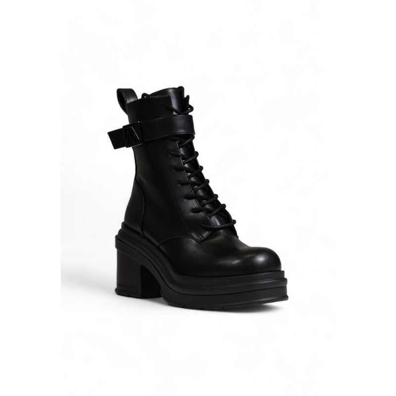 Black Polyester Boot Armani Exchange