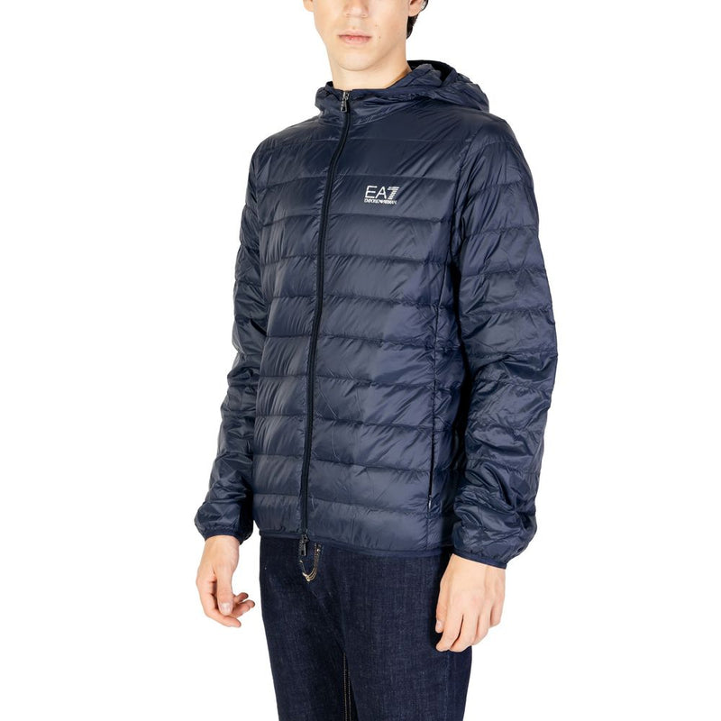 Blue Polyamide Jacket EA7 Emporio Armani