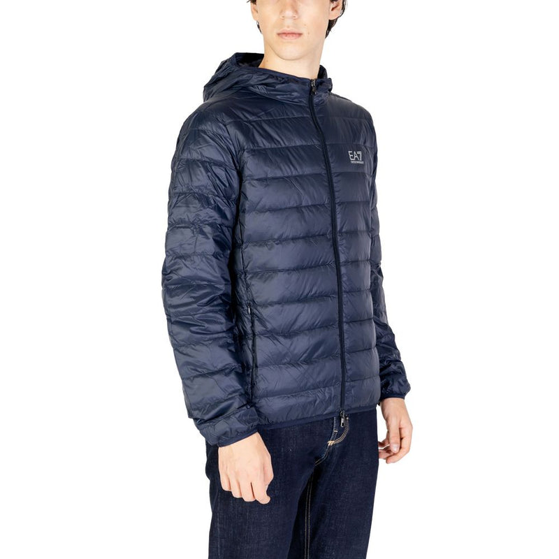 Blue Polyamide Jacket EA7 Emporio Armani