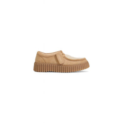 Beige Rubber Flat Shoe Clarks