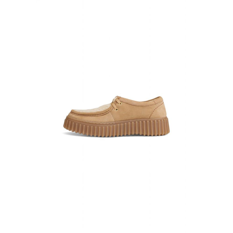 Beige Rubber Flat Shoe Clarks