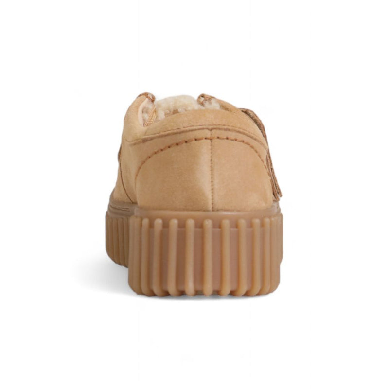 Beige Rubber Flat Shoe Clarks