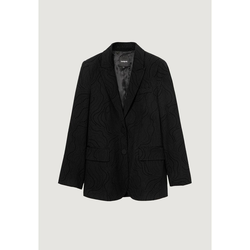 Black Polyester Suits & Blazer Desigual