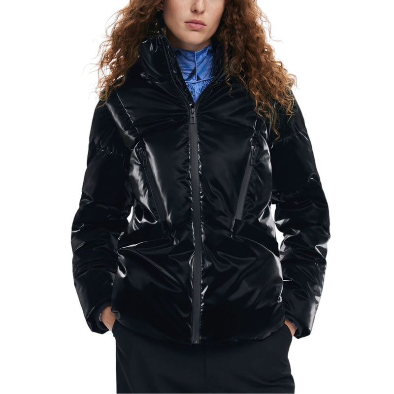 Black Polyester Jackets & Coat Desigual