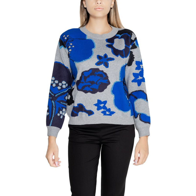 Gray Viscose Sweater Desigual