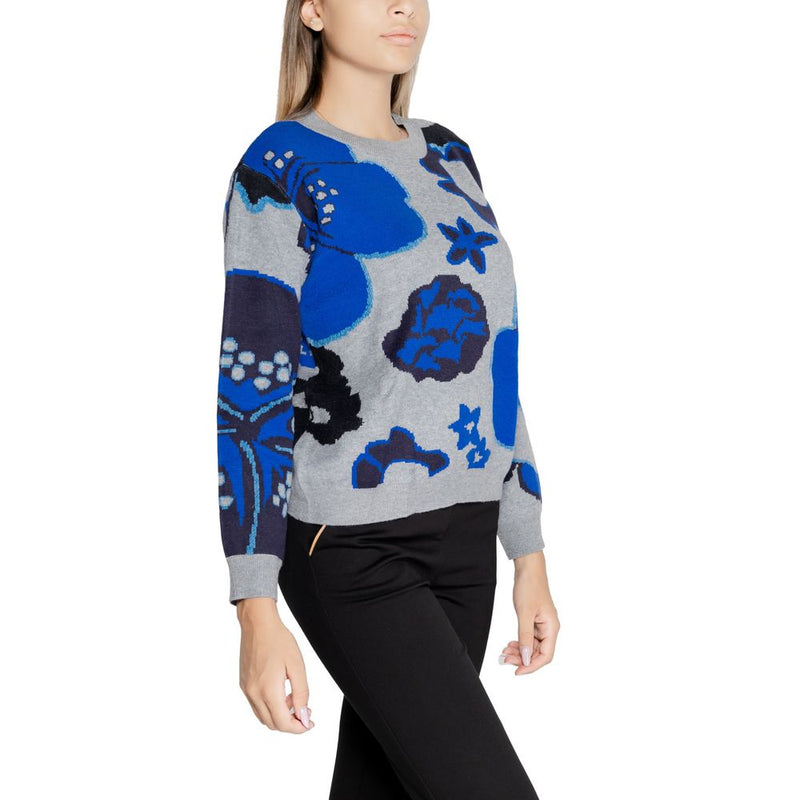 Gray Viscose Sweater Desigual