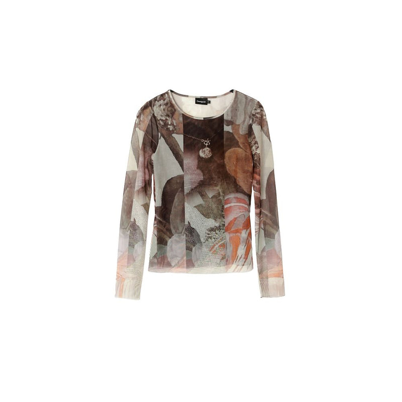 Brown Polyester Tops & T-Shirt Desigual