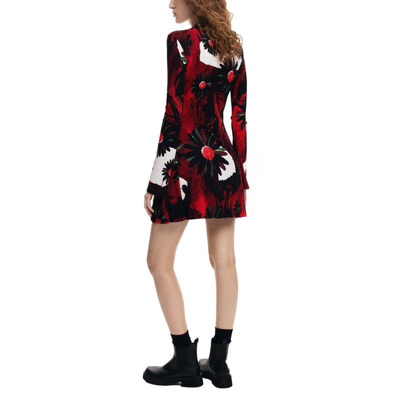 Red Viscose Dress Desigual