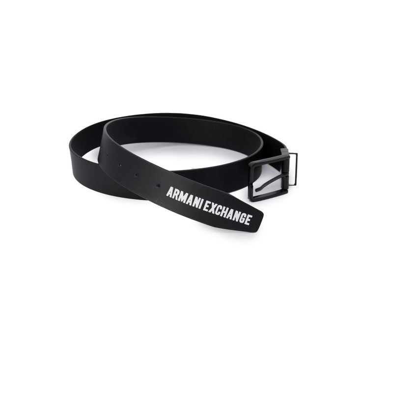 Black Leather Belt Armani Exchange