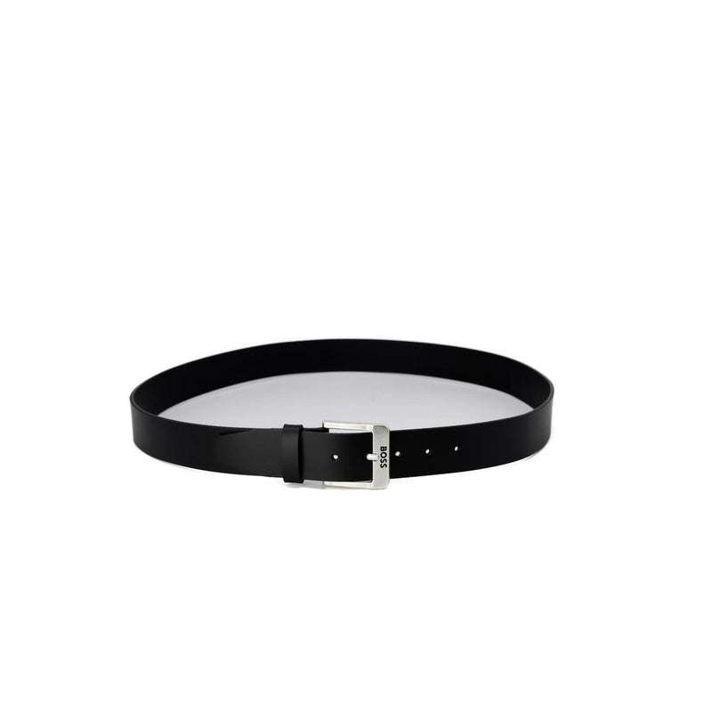 Black Leather Belt Hugo Boss