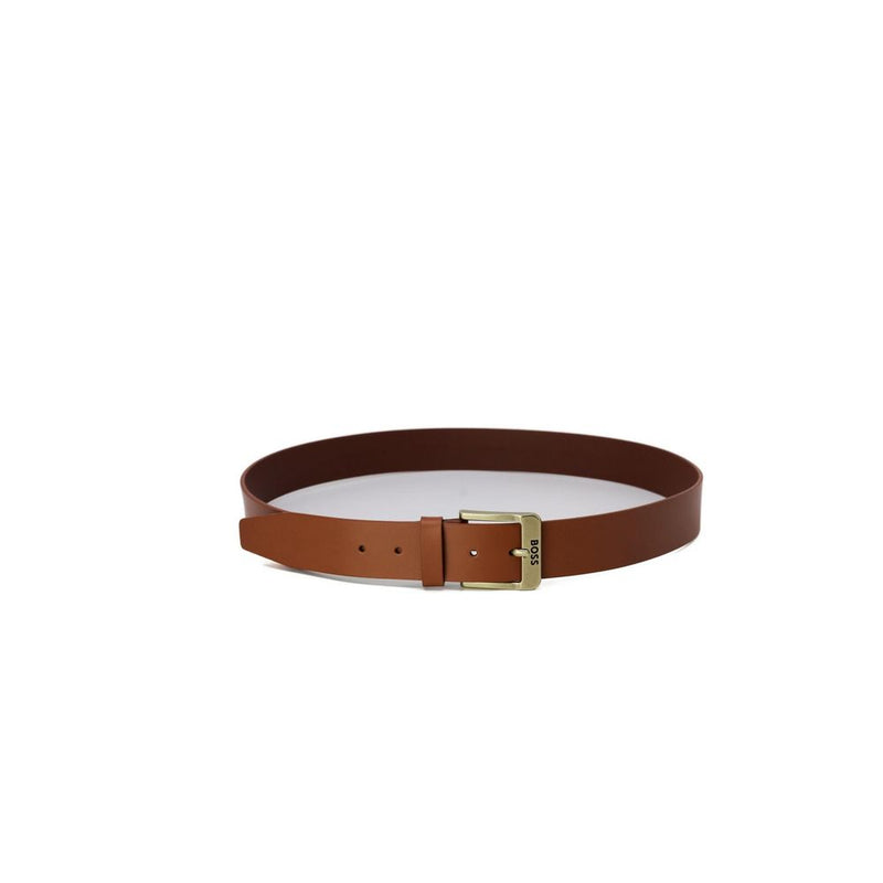 Beige Leather Belt Hugo Boss