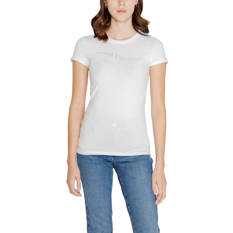 White Cotton Tops & T-Shirt Armani Exchange