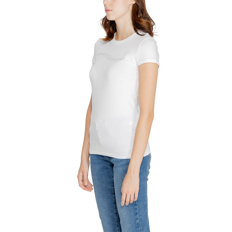 White Cotton Tops & T-Shirt Armani Exchange