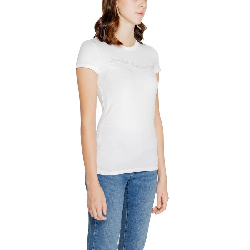 White Cotton Tops & T-Shirt Armani Exchange