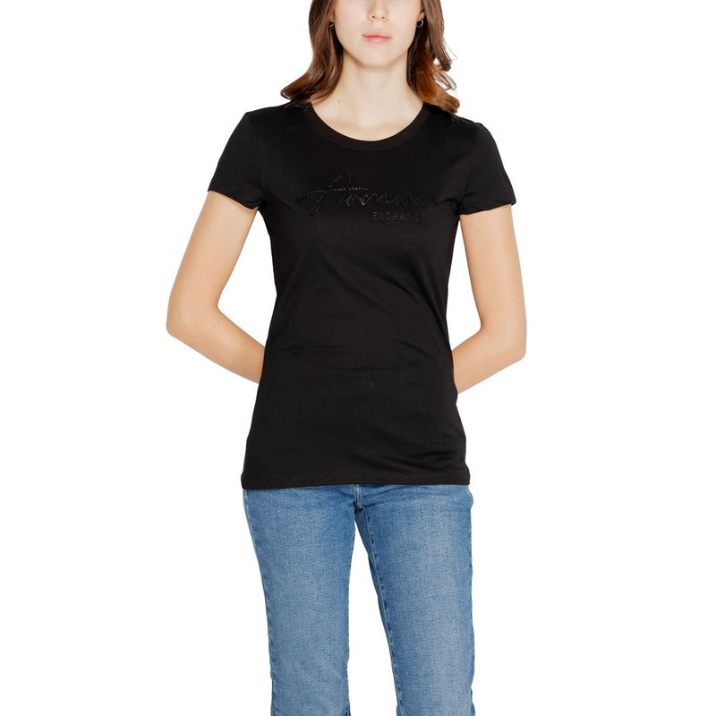 Black Cotton Tops & T-Shirt Armani Exchange