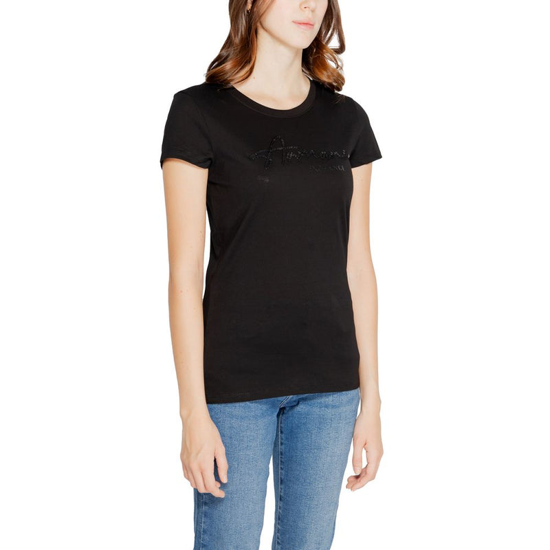 Black Cotton Tops & T-Shirt Armani Exchange