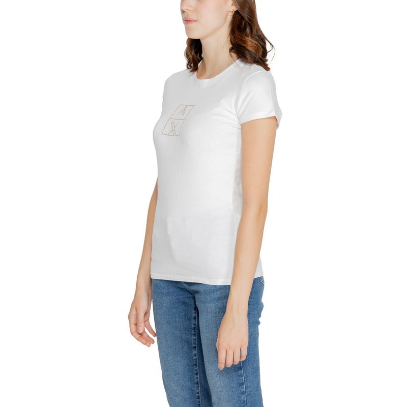 White Cotton Tops & T-Shirt Armani Exchange