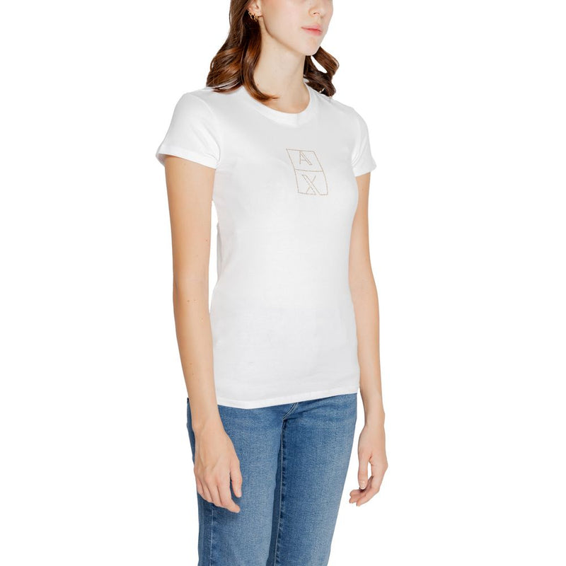 White Cotton Tops & T-Shirt Armani Exchange