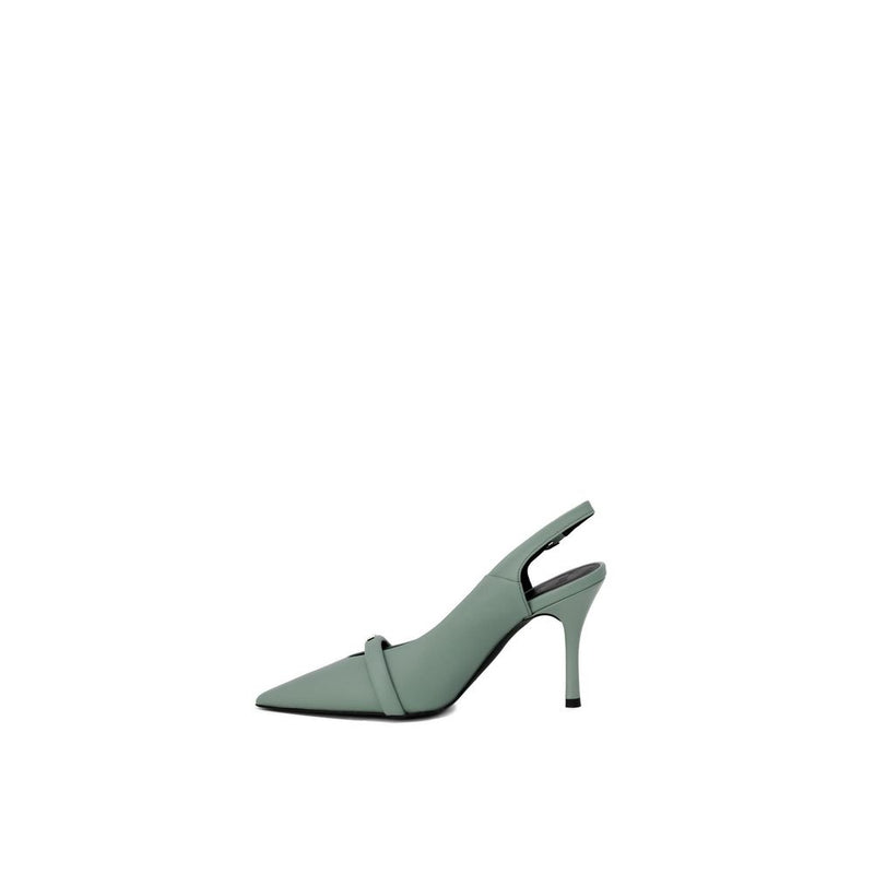 Green Leather Pump Furla